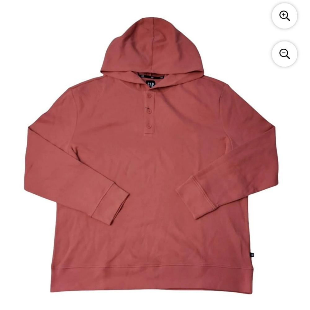 8. GAP Men's Brick Red Hoodie